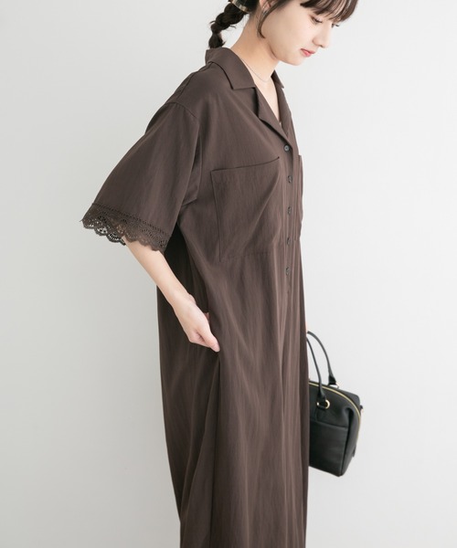 ITEMS URBANRESEARCH(アイテムズ アーバンリサーチ)の「レースドッキングオールインワン(サロペット/オーバーオール・レディース・ブラック/ブラウン系その他・FREE)」の14枚目の写真