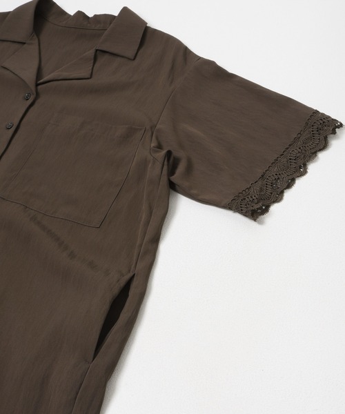 ITEMS URBANRESEARCH(アイテムズ アーバンリサーチ)の「レースドッキングオールインワン(サロペット/オーバーオール・レディース・ブラック/ブラウン系その他・FREE)」の5枚目の写真