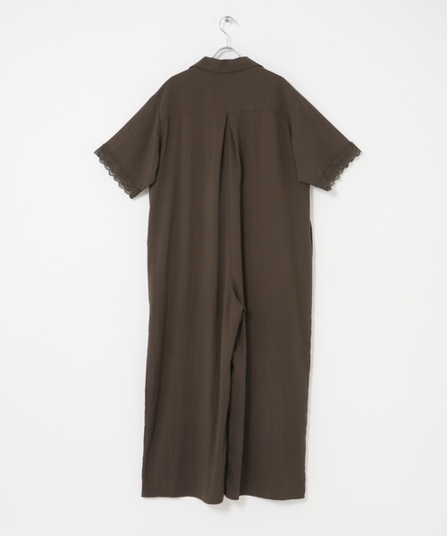 ITEMS URBANRESEARCH(アイテムズ アーバンリサーチ)の「レースドッキングオールインワン(サロペット/オーバーオール・レディース・ブラック/ブラウン系その他・FREE)」の6枚目の写真