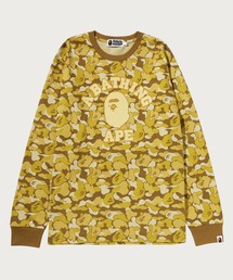 BAPE CARD CAMO COLLEGE LONG SLEEVE TEE BAPEC