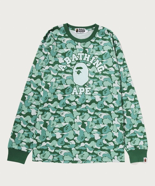 A BATHING APE(アベイシングエイプ)の「BAPE CARD CAMO COLLEGE LONG SLEEVE TEE BAPEC(Tシャツ/カットソー・メンズ・ゴールド/グリーン・XX-LARGE/LARGE/X-LARGE/MEDIUM/SMALL)」の2枚目の写真