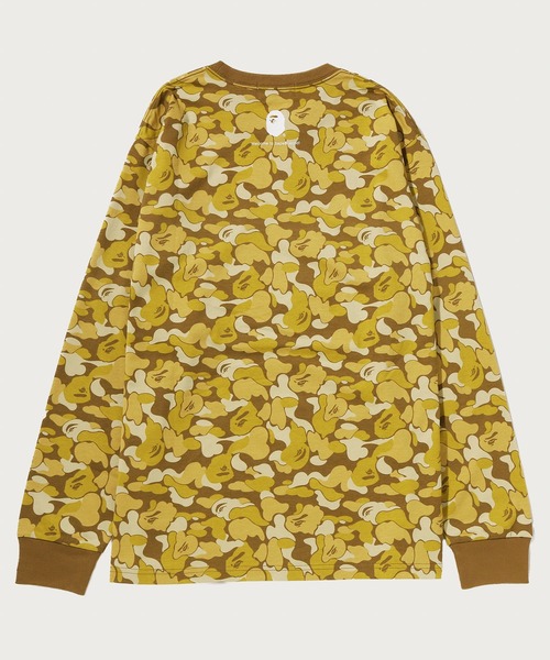A BATHING APE(アベイシングエイプ)の「BAPE CARD CAMO COLLEGE LONG SLEEVE TEE BAPEC(Tシャツ/カットソー・メンズ・ゴールド/グリーン・XX-LARGE/LARGE/X-LARGE/MEDIUM/SMALL)」の4枚目の写真