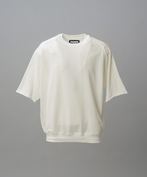 MAISON SPECIAL(メゾンスペシャル)の「《UNISEX》Suvin Blend Cotton Prime-Over High Twist Lightweight Sweat T-shirt/スヴィンブレンドプライムオーバーハイツイストライトスウェットTシャツ【MAISON SPECIAL/メゾンスペシャル】(Tシャツ/カットソー・メンズ・ブラック・2/1/0)」の3枚目の写真