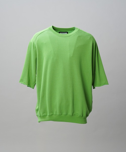 MAISON SPECIAL(メゾンスペシャル)の「《UNISEX》Suvin Blend Cotton Prime-Over High Twist Lightweight Sweat T-shirt/スヴィンブレンドプライムオーバーハイツイストライトスウェットTシャツ【MAISON SPECIAL/メゾンスペシャル】(Tシャツ/カットソー・メンズ・ブラック・2/1/0)」の4枚目の写真