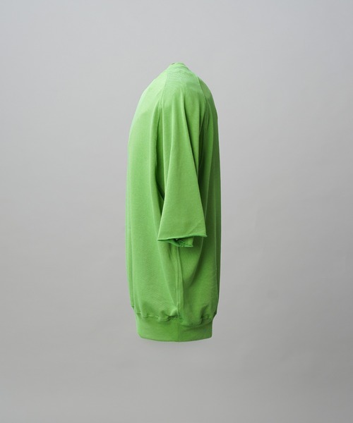 MAISON SPECIAL(メゾンスペシャル)の「《UNISEX》Suvin Blend Cotton Prime-Over High Twist Lightweight Sweat T-shirt/スヴィンブレンドプライムオーバーハイツイストライトスウェットTシャツ【MAISON SPECIAL/メゾンスペシャル】(Tシャツ/カットソー・メンズ・ブラック・2/1/0)」の5枚目の写真