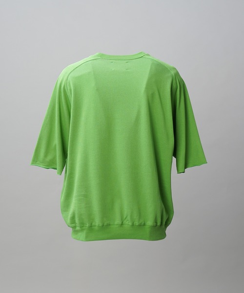 MAISON SPECIAL(メゾンスペシャル)の「《UNISEX》Suvin Blend Cotton Prime-Over High Twist Lightweight Sweat T-shirt/スヴィンブレンドプライムオーバーハイツイストライトスウェットTシャツ【MAISON SPECIAL/メゾンスペシャル】(Tシャツ/カットソー・メンズ・ブラック・2/1/0)」の6枚目の写真