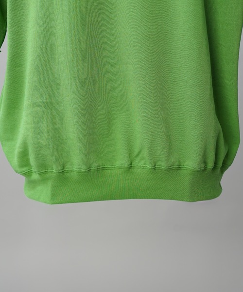 MAISON SPECIAL(メゾンスペシャル)の「《UNISEX》Suvin Blend Cotton Prime-Over High Twist Lightweight Sweat T-shirt/スヴィンブレンドプライムオーバーハイツイストライトスウェットTシャツ【MAISON SPECIAL/メゾンスペシャル】(Tシャツ/カットソー・メンズ・ブラック・2/1/0)」の9枚目の写真