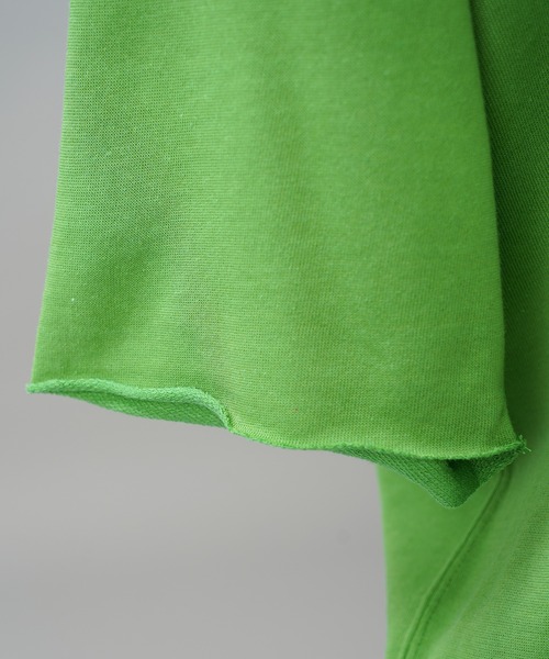 MAISON SPECIAL(メゾンスペシャル)の「《UNISEX》Suvin Blend Cotton Prime-Over High Twist Lightweight Sweat T-shirt/スヴィンブレンドプライムオーバーハイツイストライトスウェットTシャツ【MAISON SPECIAL/メゾンスペシャル】(Tシャツ/カットソー・メンズ・ブラック・2/1/0)」の8枚目の写真