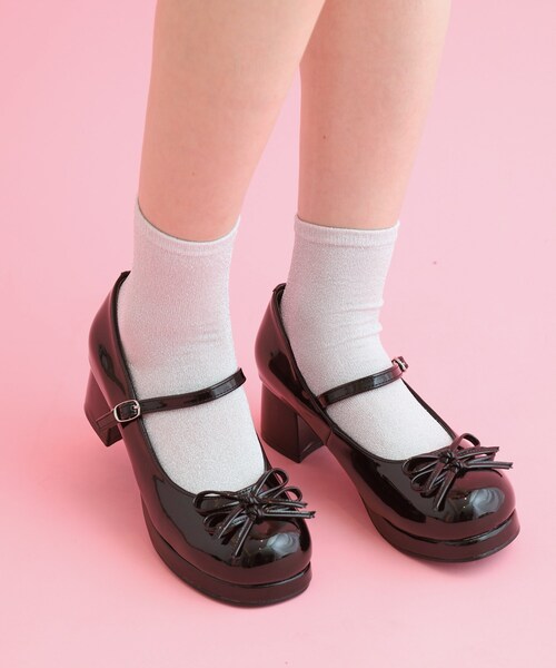 cs T&P(シーエスティーアンドピー)の「小リボンダブルパンプス(パンプス・レディース・ダークブラウン系1/アイボリー系1/ブラック系1/レッド系3・L/LL/S/M)」の22枚目の写真
