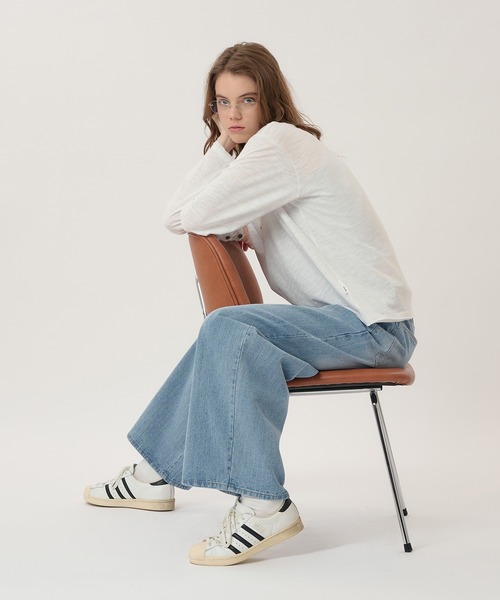 Perushu(ペルーシュ)の「CUTOFF HENLEY SLUB LONG SLEEVE TSHIRT/カットオフヘンリースラブロンT(Tシャツ/カットソー・メンズ・ボルドー/ブラック/グレー/オフホワイト・MEDIUM/LARGE)」の19枚目の写真