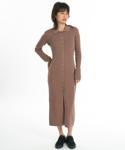 RVCA(ルーカ)の「RVCA/ルーカ ロングワンピース BG044353(ワンピース・レディース・ブラック/モカ・M/S)」の2枚目の写真