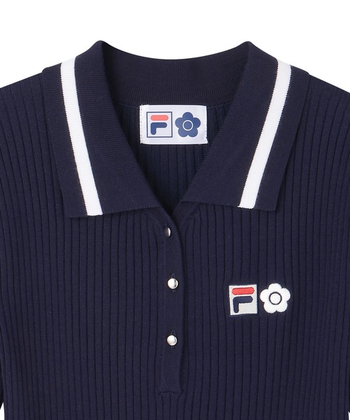 MARY QUANT(マリークワント)の「FILA × MARY QUANT ニット ワンピース(ワンピース・レディース・ネイビー/アイボリー・M)」の10枚目の写真