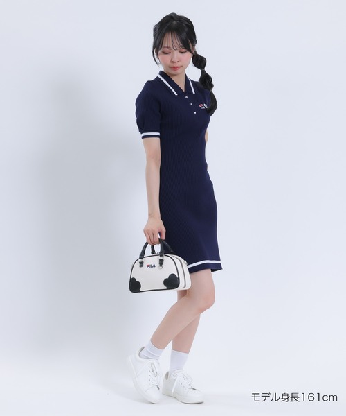 MARY QUANT(マリークワント)の「FILA × MARY QUANT ニット ワンピース(ワンピース・レディース・ネイビー/アイボリー・M)」の13枚目の写真