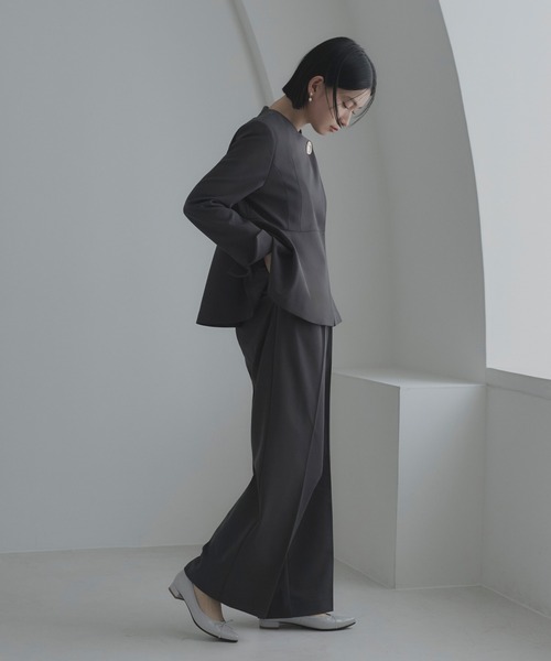 RUIRUE BOUTIQUE(ルイルエブティック)の「【選べる2素材】ポインテッド リボン パンプス | ポインテッドトゥパンプス・オケージョンパンプス・靴・結婚式パンプス・フォーマルパンプス・パーティーシューズ・ぺたんこパンプス(パンプス・レディース・ブラック/ブラック系1/ライトグレー系1・22.5cm/24cm/23.5cm/23cm/24.5cm)」の7枚目の写真