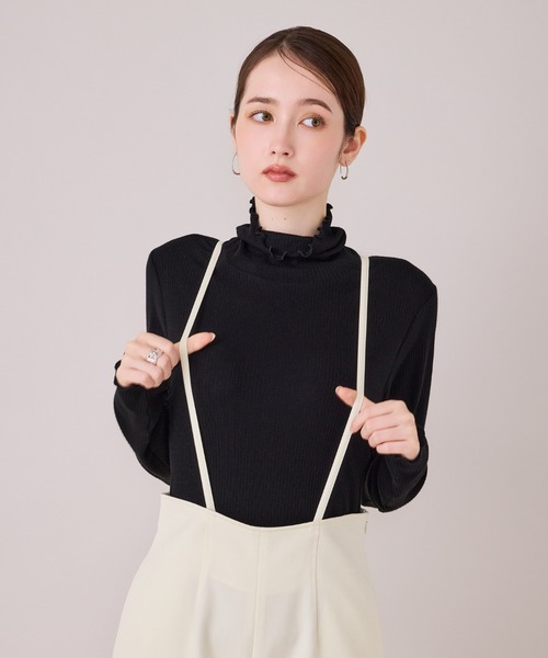 Audie a Muses(オーディアミューズ)の「ライトオールマイティカットソー(Tシャツ/カットソー・レディース・オフホワイト/ブラック/グレー・38/42)」の2枚目の写真