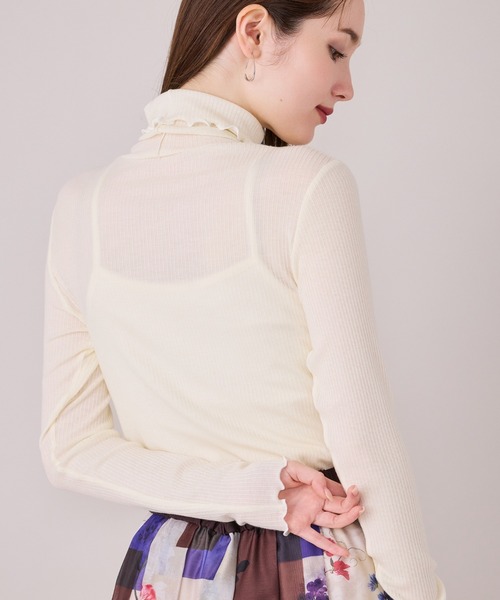 Audie a Muses(オーディアミューズ)の「ライトオールマイティカットソー(Tシャツ/カットソー・レディース・オフホワイト/ブラック/グレー・38/42)」の19枚目の写真