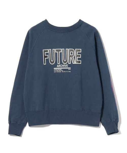 FUTURE ARCHIVE(フューチャーアーカイブ)の「TAPPEI × FUTURE ARCHIVE / DAMAGE SWEAT CREW ④(スウェット・メンズ・ネイビー・LARGE/SMALL)」の7枚目の写真