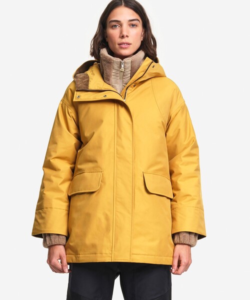 AIGLE(エーグル)の「透湿防水 中綿 トラペーズジャケット WARM(ダウンジャケット/コート・レディース・マスタード・S/M)」の8枚目の写真
