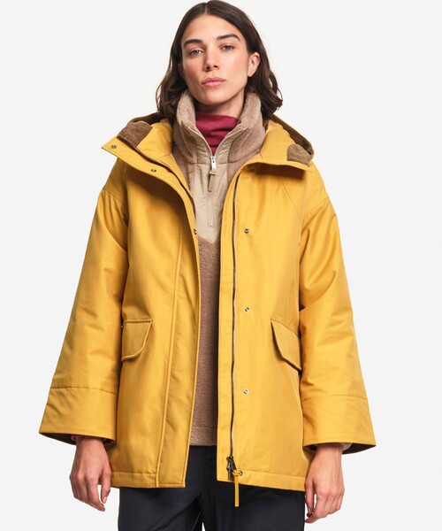 AIGLE(エーグル)の「透湿防水 中綿 トラペーズジャケット WARM(ダウンジャケット/コート・レディース・マスタード・S/M)」の9枚目の写真