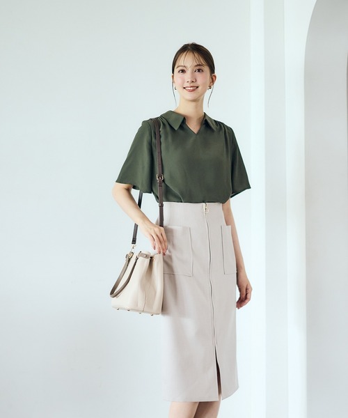 12Twelve Agenda(トゥエルブ アジェンダ)の「配色ベルトミディバッグ(ショルダーバッグ・レディース・ブラウン/チャコールグレー/ベージュ・FREE)」の15枚目の写真