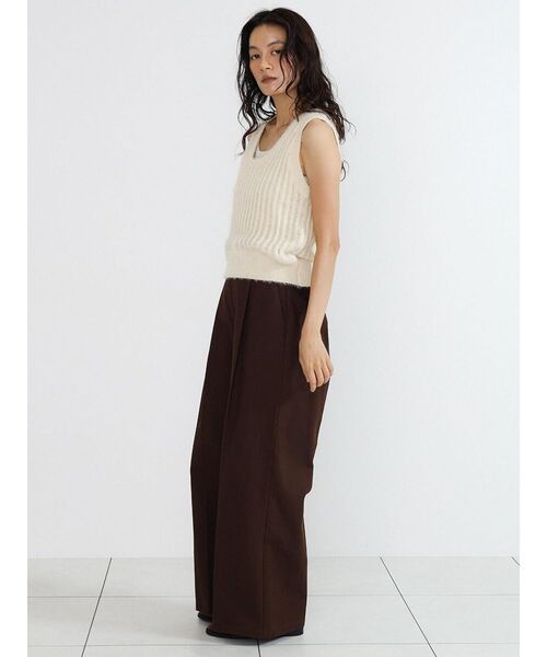 FIKA.(フィーカ)の「Shaggy knit vest(ニット/セーター・レディース・ブラック/オフホワイト・MEDIUM)」の19枚目の写真