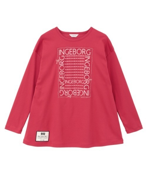 INGEBORG(インゲボルグ)の「ロゴアレンジプリントカットソー(Tシャツ/カットソー・レディース・レッド/キナリ/グレイッシュベージュ/ブラック・LARGE)」の4枚目の写真