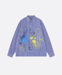 Tye Dye Plaid Shirt