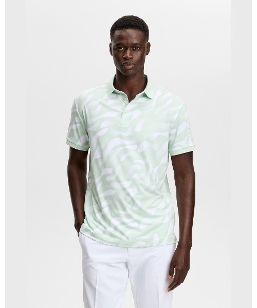 J.LINDEBERG/GOLF】 Tour Tech Print Polo（ポロシャツ）｜J.LINDEBERG