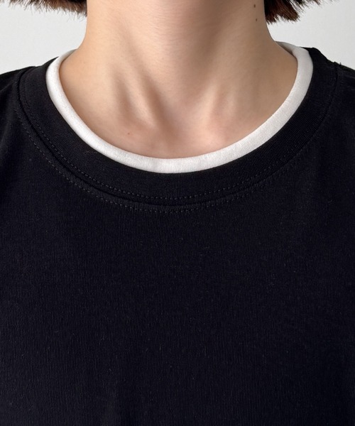 CANAL JEAN(キャナルジーン)の「El mar レイヤードサイドギャザーロンT(Tシャツ/カットソー・レディース・ブラック/ヘザーグレー・ONE SIZE)」の16枚目の写真