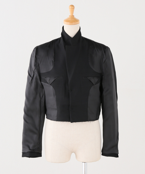 IENA(イエナ)の「RE CORD/リコード Raw Edged Detail Crop Jk ジャケット RJJAX26999BKX(その他アウター・レディース・ブラック・38)」の7枚目の写真