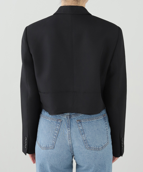 IENA(イエナ)の「RE CORD/リコード Raw Edged Detail Crop Jk ジャケット RJJAX26999BKX(その他アウター・レディース・ブラック・38)」の13枚目の写真