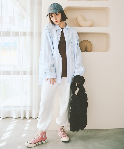 Casselini(キャセリーニ)の「【Casselini】COLORME別注スクエアギャザートート(野崎智子着用)(トートバッグ・レディース・ブラック/ピンク・FREE)」の5枚目の写真