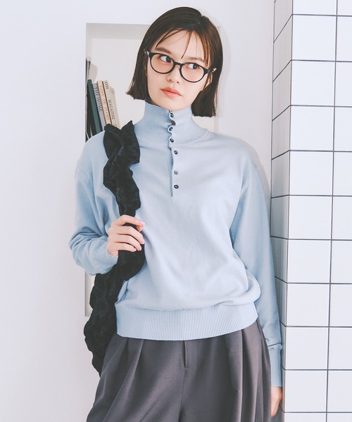 Casselini(キャセリーニ)の「【Casselini】COLORME別注スクエアギャザートート(野崎智子着用)(トートバッグ・レディース・ブラック/ピンク・FREE)」の6枚目の写真