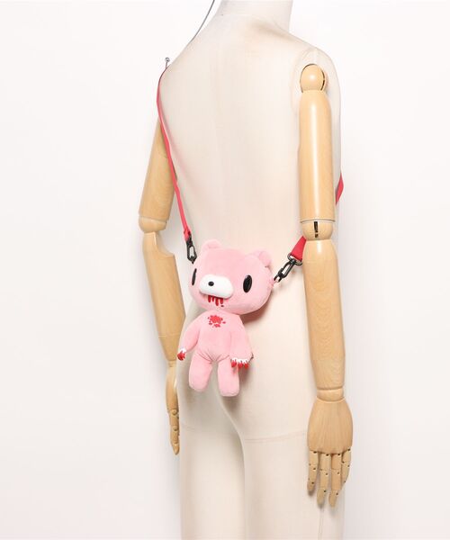 nini toys(ニニトイズ)の「【nini toys】≪いたずらぐまのグル~ミ~≫ぬいぐるみポシェット(ショルダーバッグ・レディース・ピンク・ONESIZE)」の5枚目の写真