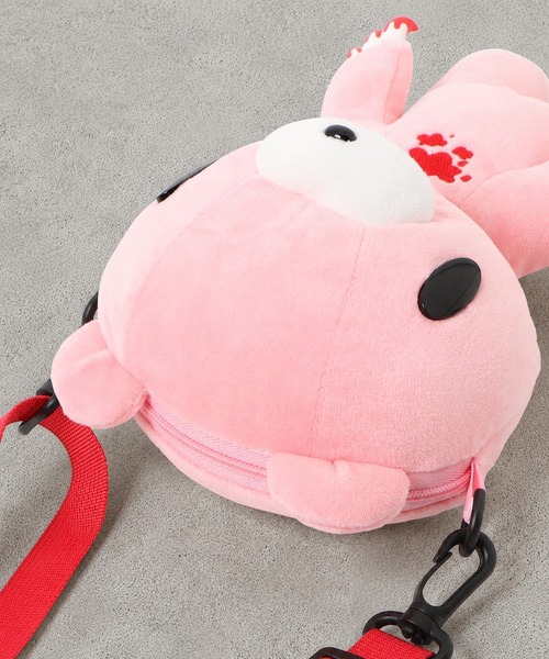 nini toys(ニニトイズ)の「【nini toys】≪いたずらぐまのグル~ミ~≫ぬいぐるみポシェット(ショルダーバッグ・レディース・ピンク・ONESIZE)」の3枚目の写真