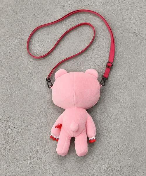 nini toys(ニニトイズ)の「【nini toys】≪いたずらぐまのグル~ミ~≫ぬいぐるみポシェット(ショルダーバッグ・レディース・ピンク・ONESIZE)」の2枚目の写真
