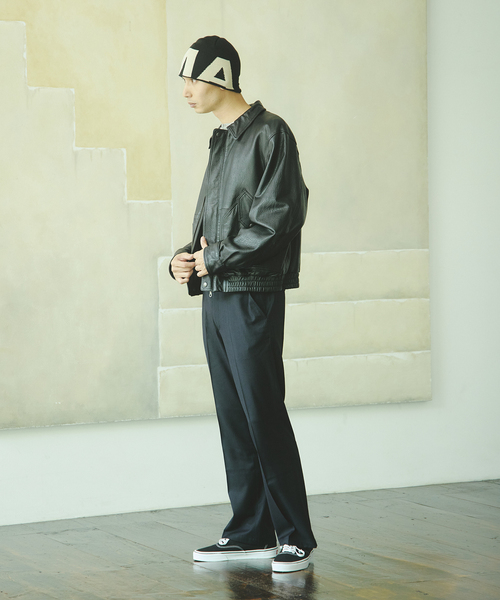 JOURNAL STANDARD（ジャーナルスタンダード）の「ラム ダッド レザー ジャケット（ライダースジャケット・メンズ・ブラック・MEDIUM/LARGE）」の5枚目の写真