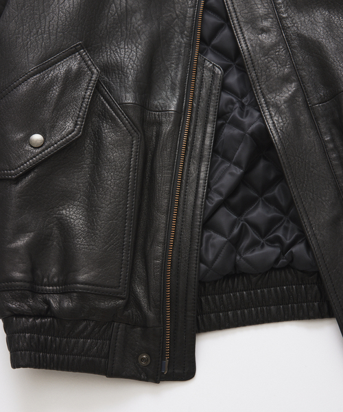 JOURNAL STANDARD（ジャーナルスタンダード）の「ラム ダッド レザー ジャケット（ライダースジャケット・メンズ・ブラック・MEDIUM/LARGE）」の20枚目の写真
