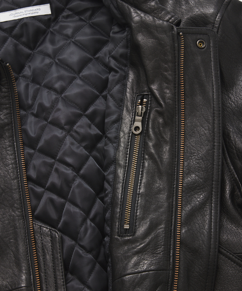 JOURNAL STANDARD（ジャーナルスタンダード）の「ラム ダッド レザー ジャケット（ライダースジャケット・メンズ・ブラック・MEDIUM/LARGE）」の21枚目の写真