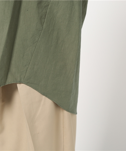 liflattie ships（リフラティ シップス）の「liflattie ships:タイプライター ビッグシャツ（シャツ/ブラウス・レディース・ホワイト/ベージュ/オリーブ・ONE SIZE）」の9枚目の写真