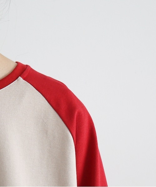 PHINGERIN(フィンガリン)の「OLD FOLK HOUSE Raglan sleeve t-shirt(シャツ/ブラウス・メンズ・レッド系その他・3/4)」の3枚目の写真