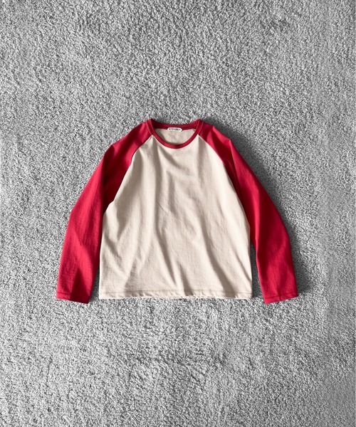 PHINGERIN(フィンガリン)の「OLD FOLK HOUSE Raglan sleeve t-shirt(シャツ/ブラウス・メンズ・レッド系その他・3/4)」の6枚目の写真