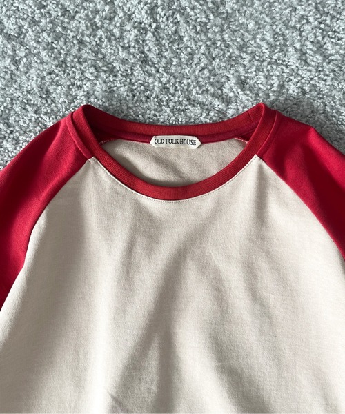 PHINGERIN(フィンガリン)の「OLD FOLK HOUSE Raglan sleeve t-shirt(シャツ/ブラウス・メンズ・レッド系その他・3/4)」の7枚目の写真