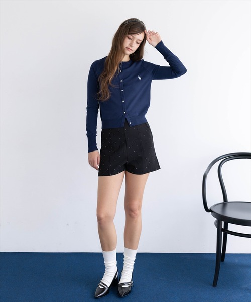 U.S. POLO ASSN.(ユーエスポロアッスン)の「【U.S. POLO ASSN.】clear 別注 コンパクトカーディガン(カーディガン/ボレロ・レディース・ネイビー/ブラック/ブラウン系その他・F)」の15枚目の写真