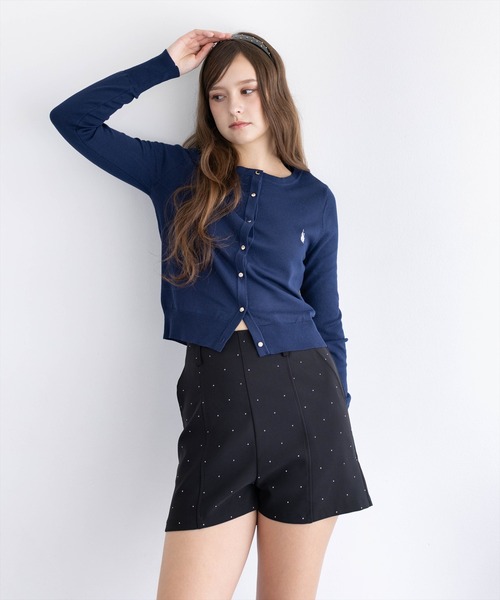 U.S. POLO ASSN.(ユーエスポロアッスン)の「【U.S. POLO ASSN.】clear 別注 コンパクトカーディガン(カーディガン/ボレロ・レディース・ネイビー/ブラック/ブラウン系その他・F)」の13枚目の写真