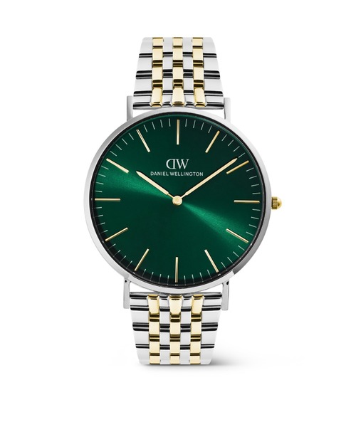 Daniel Wellington(ダニエルウェリントン)の「Classic 7-Link 40MM Two Tone メンズ腕時計(アナログ腕時計・メンズ・ホワイト×ゴールド・40mm)」の1枚目の写真