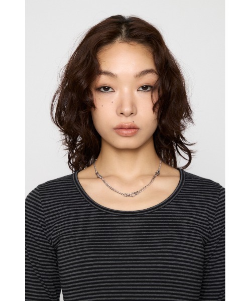 LAGUA GEM(ラグアジェム)の「BASIC USE ロングスリーブTシャツ(Tシャツ/カットソー・レディース・ブラック系その他2/杢グレー/ミント/ブラック/イエロー・FREE)」の21枚目の写真