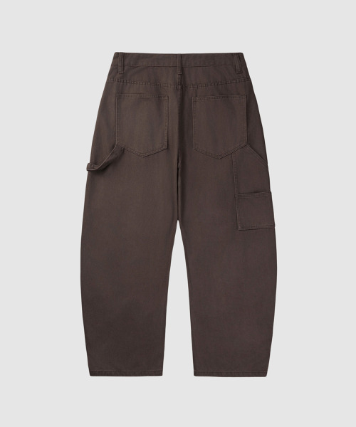 ANOLORCODE(アノローコード)の「カーブドカーペンターデニムパンツ(ブラウン)(デニムパンツ・レディース・その他・SMALL/MEDIUM/LARGE)」の3枚目の写真