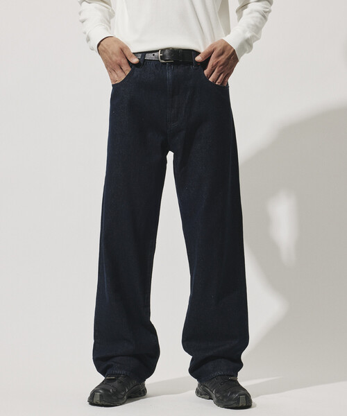 FREAK'S STORE(フリークスストア)の「限定展開 LOOSE FIT DENIM / ルーズフィット デニムパンツ(デニムパンツ・メンズ・ネイビー/ブラック/ブルー・LARGE/SMALL/MEDIUM)」の3枚目の写真