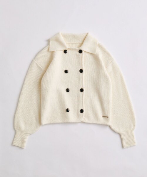 OLIVE des OLIVE(オリーブデオリーブ)の「ダブルボタンニット(ニット/セーター・レディース・ブラック/ボルドー/オフホワイト・FREE)」の14枚目の写真